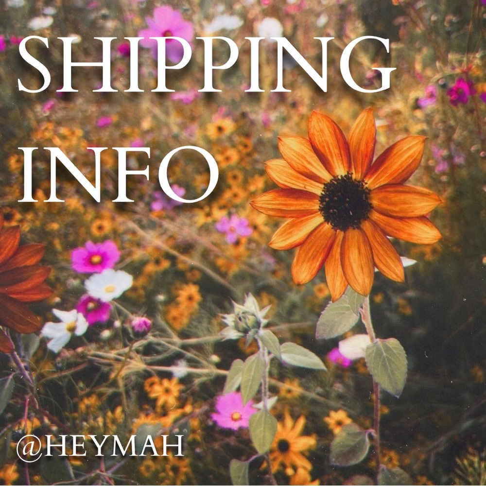 ✨SHIPPING INFO✨